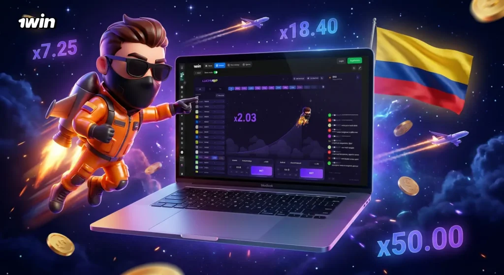 Lucky Jet en 1win Colombia: cómo empezar