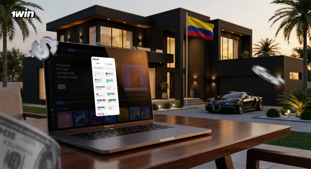 Retiros de 1win Colombia
